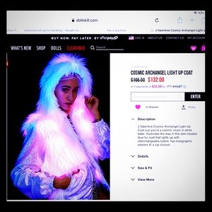 J. Valentine holographic jacket.